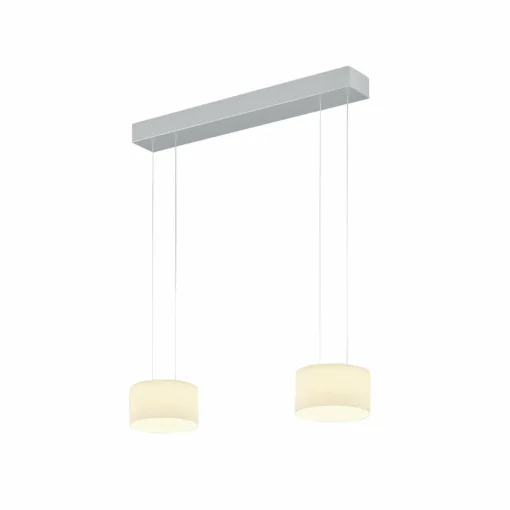 BANKAMP Grand Opal suspension, 2 lampes, alu| Suspensions Led|Suspensions
