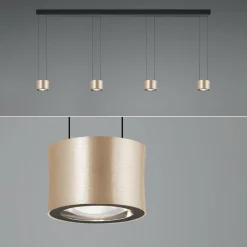 BANKAMP Impulse Flex suspension LED x4 rose| Suspensions Led|Suspensions