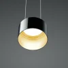 BANKAMP Luce elevata Grand x3 noir/intérieur doré| Suspensions Led|Suspensions