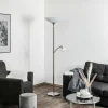 BANKAMP Opera lampadaire à éclairage indirect nickel| Lampadaires Led|Lampadaires