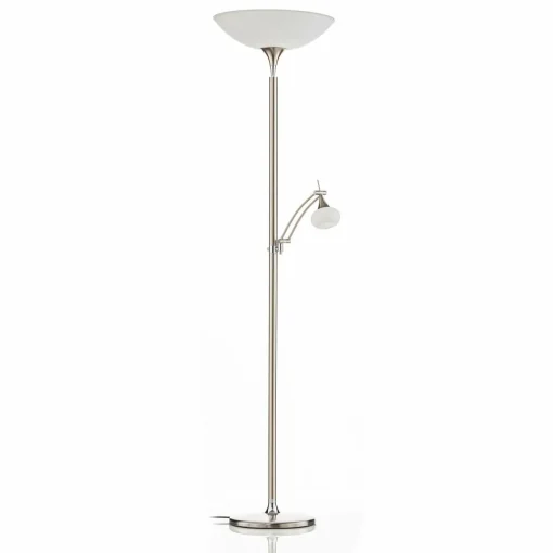 BANKAMP Opera lampadaire à éclairage indirect nickel| Lampadaires Led|Lampadaires