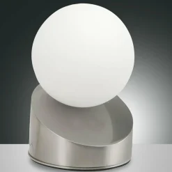 Fabas Luce Belle lampe à poser LED Gravity, nickel| Lampes À Poser Led|Lampes À Poser Et Lampes De Table