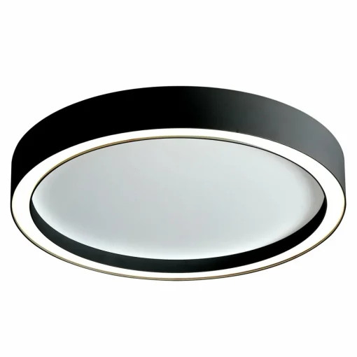 BOPP Aura plafonnier LED Ø 55 cm blanc/noir| Plafonniers Led|Plafonniers