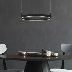 BOPP Float suspension LED commande gestuelle noire| Suspensions Led|Suspensions