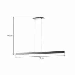 BOPP Nano - suspension LED, noir 140 cm| Suspensions Led|Suspensions