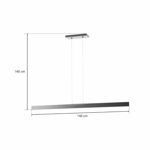 BOPP Nano - suspension LED, noir 140 cm| Suspensions Led|Suspensions