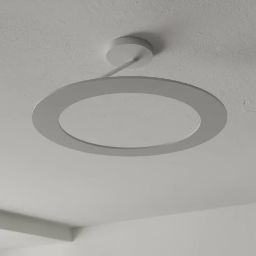 BOPP Stella plafonnier 1 anneau Ø 30 cm alu/blanc| Plafonniers Led|Plafonniers