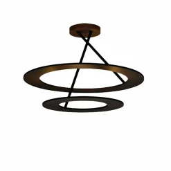 BOPP Stella plafonnier LED 2 anneaux noir| Plafonniers Led|Plafonniers