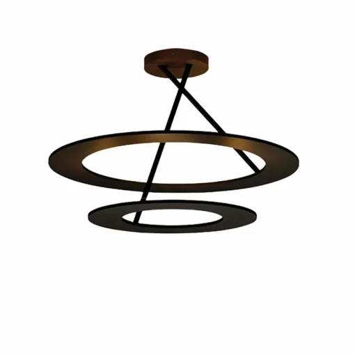 BOPP Stella plafonnier LED 2 anneaux noir| Plafonniers Led|Plafonniers