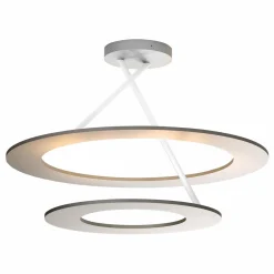 BOPP Stella plafonnier LED 2 anneaux alu/blanc| Plafonniers Led|Plafonniers