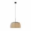Bover Suspension LED Tanit, Ø 61 cm, noir/beige, tissu| Suspensions Led|Suspensions