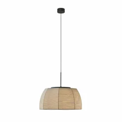 Bover Suspension LED Tanit, Ø 61 cm, noir/beige, tissu| Suspensions Led|Suspensions