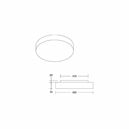 BRUMBERG Plafonnier LED Celtis Midi, 3.000 K, chintz, lilas| Plafonniers Led|Plafonniers