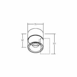 BRUMBERG Spot pour plafond LED Circle Mini, Ø 7,5 cm, blanc| Spots Et Projecteurs Led|Spots