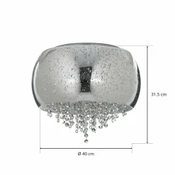 Schuller Valencia Caelum - plafonnier LED brillant| Plafonniers Led|Plafonniers