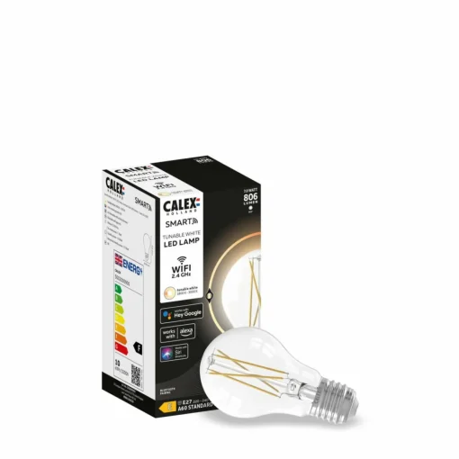 Calex Smart Ampoule LED E27 A60 7W filament CCT| Ampoules Connectées Et Intelligentes|Ampoules Connectées Et Intelligentes