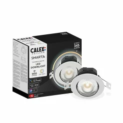 Calex Smart Downlight plafonnier encastré, blanc| Spots Encastrés Led|Luminaires Led D'Intérieur
