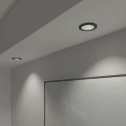 Calex Smart Halo downlight encastré CCT RVB noir| Spots Encastrés Led|Luminaires Led D'Intérieur