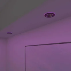 Calex Smart Halo downlight encastré CCT RVB noir| Spots Encastrés Led|Luminaires Led D'Intérieur