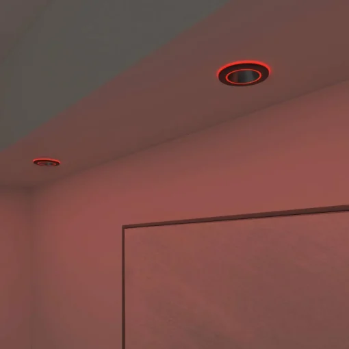 Calex Smart Halo downlight encastré CCT RVB noir| Spots Encastrés Led|Luminaires Led D'Intérieur