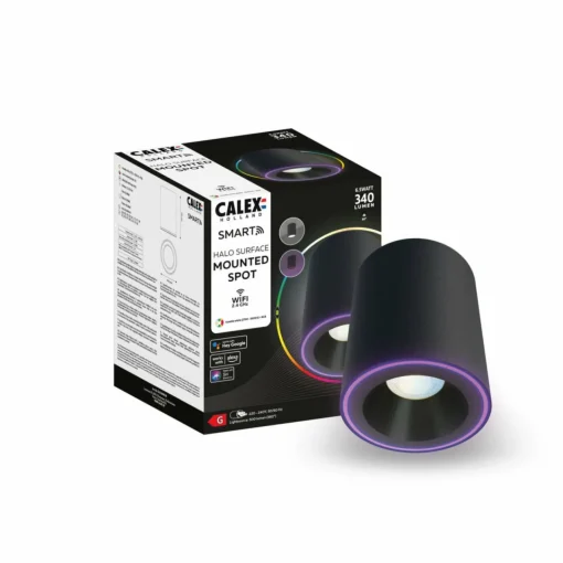 Calex Smart Halo Spot pour plafond LED, noir| Spots Et Projecteurs Led|Spots