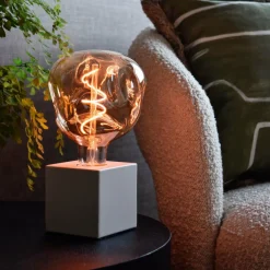 Calex XXL Organic Neo LED E27 4 W G125 dim doré| Lampes Led À Intensité Variable|Ampoules Led