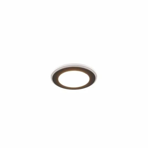 Trio Lighting Downlight LED Argus RGBW télécommande 8 cm noir| Spots Encastrés Led|Luminaires Led D'Intérieur