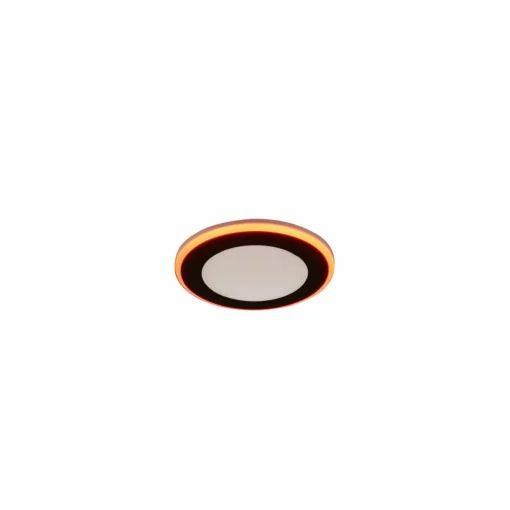 Trio Lighting Downlight LED Argus RGBW télécommande 8 cm noir| Spots Encastrés Led|Luminaires Led D'Intérieur