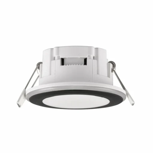 Trio Lighting Downlight LED Argus RGBW télécommande 8 cm noir| Spots Encastrés Led|Luminaires Led D'Intérieur