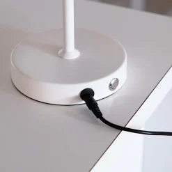Dyberg Larsen Lampe à poser LED rechargeable Stockholm, blanc| Lampes À Poser Led|Lampes À Poser Et Lampes De Table