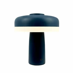 Dyberg Larsen Lampe à poser LED rechargeable Porter, bleu, hauteur 16 cm| Lampes À Poser Led|Lampes À Poser Et Lampes De Table