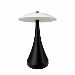 Dyberg Larsen Lampe à poser LED rechargeable Vienna, noir/opale 28 cm| Lampes À Poser Led|Lampes À Poser Et Lampes De Table
