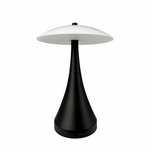 Dyberg Larsen Lampe à poser LED rechargeable Vienna, noir/opale 28 cm| Lampes À Poser Led|Lampes À Poser Et Lampes De Table