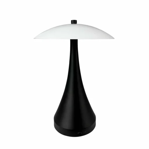 Dyberg Larsen Lampe à poser LED rechargeable Vienna, noir/opale 28 cm| Lampes À Poser Led|Lampes À Poser Et Lampes De Table