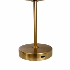 Dyberg Larsen Stockholm Lampe à poser rechargeable, laiton antique| Lampes À Poser Led|Lampes À Poser Et Lampes De Table