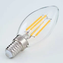 Lindby E14 ampoule bougie LED filament 4 W 470 lm 2 700 K| Ampoules Filament|Ampoules Filament