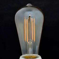Lindby E27 Ampoule rustique LED 6W 500lm ambre 1.800K Set de 3 pièces| Ampoules Filament|Ampoules Filament