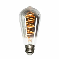 Lucande E27 4,9W ampoule rustique à LED, 1800K, 90 lumens, smoke| Lampes Led À Intensité Variable|Ampoules Led