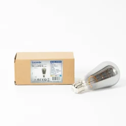 Lucande E27 4,9W ampoule rustique à LED, 1800K, 90 lumens, smoke| Lampes Led À Intensité Variable|Ampoules Led