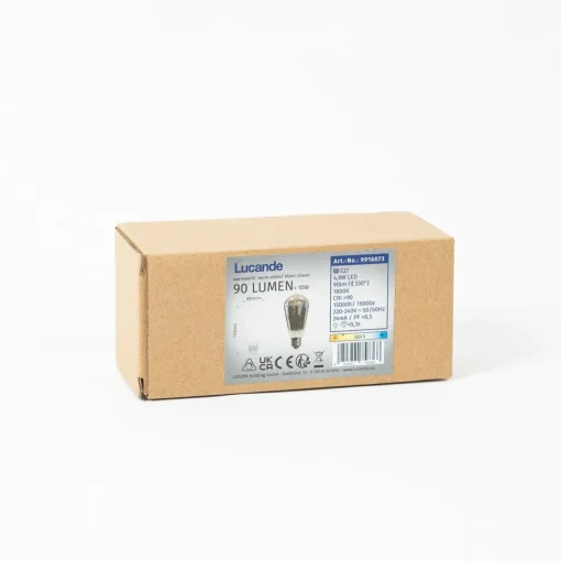 Lucande E27 4,9W ampoule rustique à LED, 1800K, 90 lumens, smoke| Lampes Led À Intensité Variable|Ampoules Led