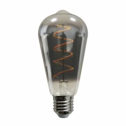 Lucande E27 4,9 W rustique LED 1 800 K 90 lm fumée x2| Lampes Led À Intensité Variable|Ampoules Led