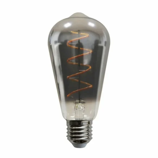 Lucande E27 4,9 W rustique LED 1 800 K 90 lm fumée x2| Lampes Led À Intensité Variable|Ampoules Led