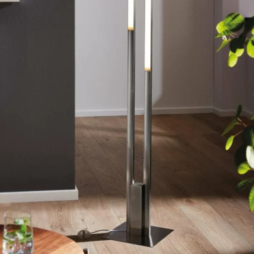 EGLO connect Fraioli-Z lampadaire LED nickel mat| Lampadaires Led|Lampadaires