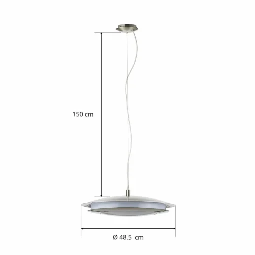 EGLO connect Moneva-C suspension LED nickel Ø 48,5| Suspensions Led|Suspensions