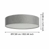 EGLO connect Romao-Z plafonnier LED, Ø57 cm, gris| Plafonniers Led|Plafonniers