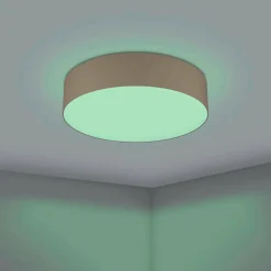EGLO connect Romao-Z plafonnier LED, Ø57 cm, taupe| Plafonniers Led|Plafonniers