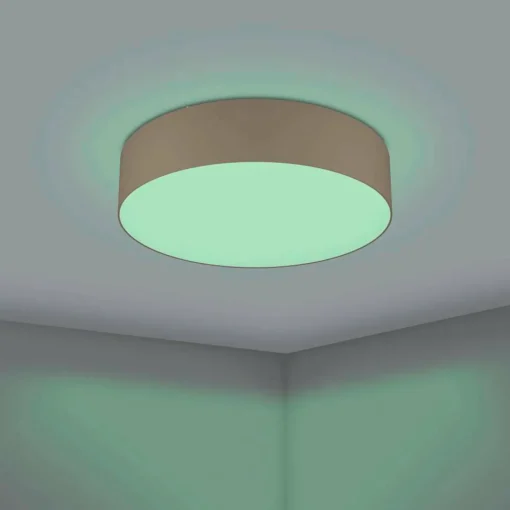 EGLO connect Romao-Z plafonnier LED, Ø57 cm, taupe| Plafonniers Led|Plafonniers