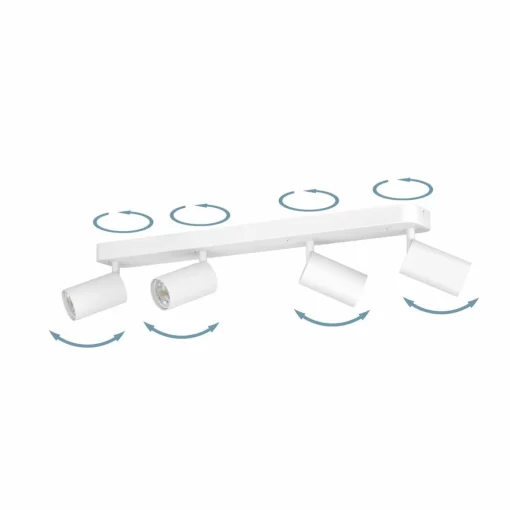 EGLO connect Telimbela-Z spot plafond x4, blanc| Spots Et Projecteurs Led|Spots
