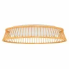 EGLO plafonnier LED Luppineria tressage bois Ø45cm| Plafonniers Led|Plafonniers