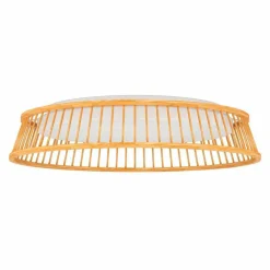 EGLO plafonnier LED Luppineria tressage bois Ø45cm| Plafonniers Led|Plafonniers